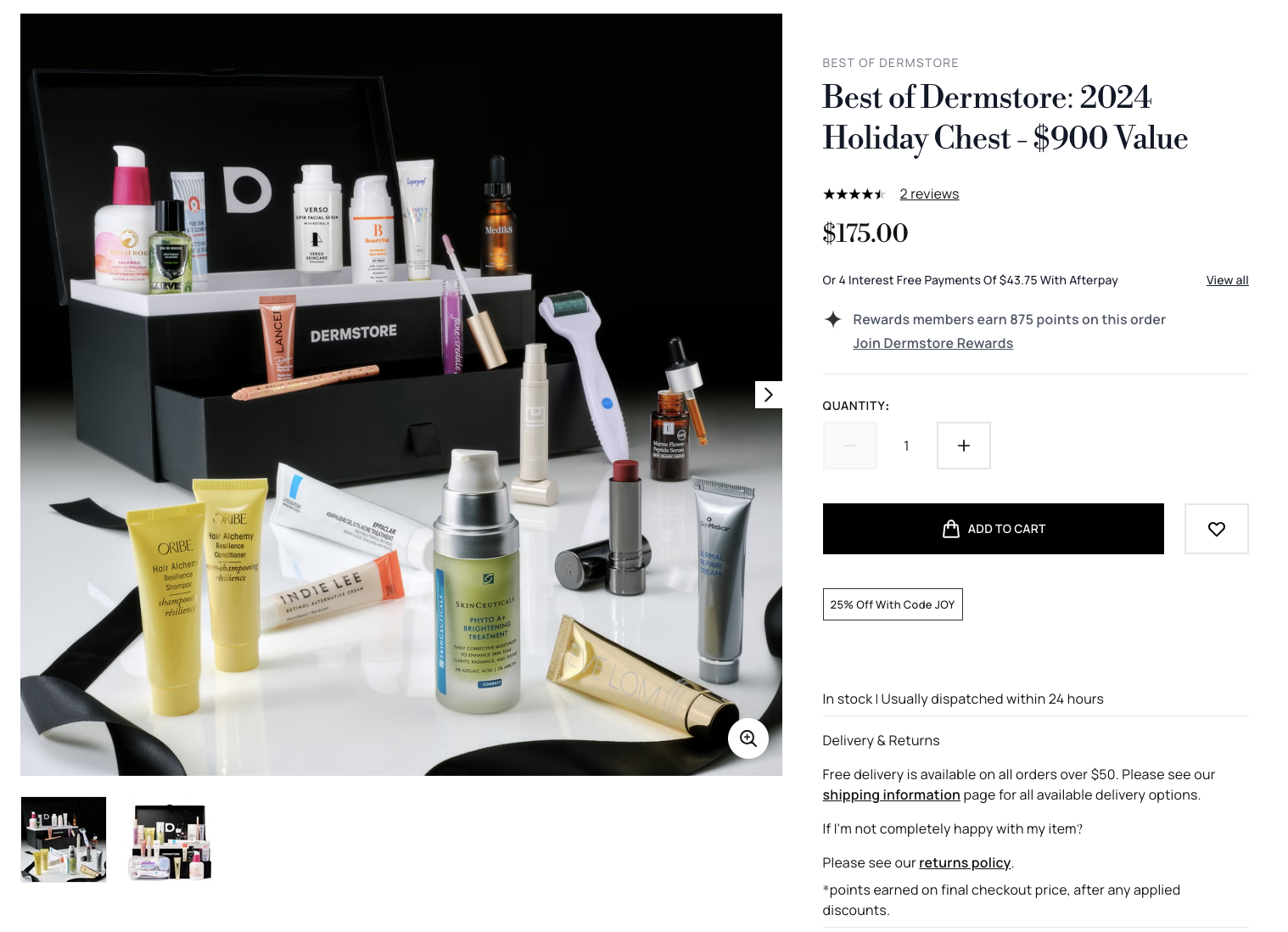 Dermstore advent calendar marketing