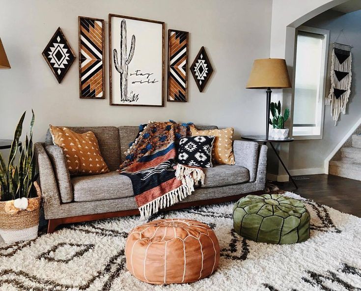 boho style living room