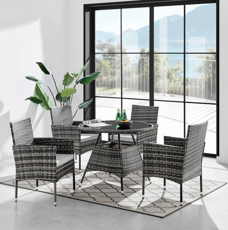 grey dining table