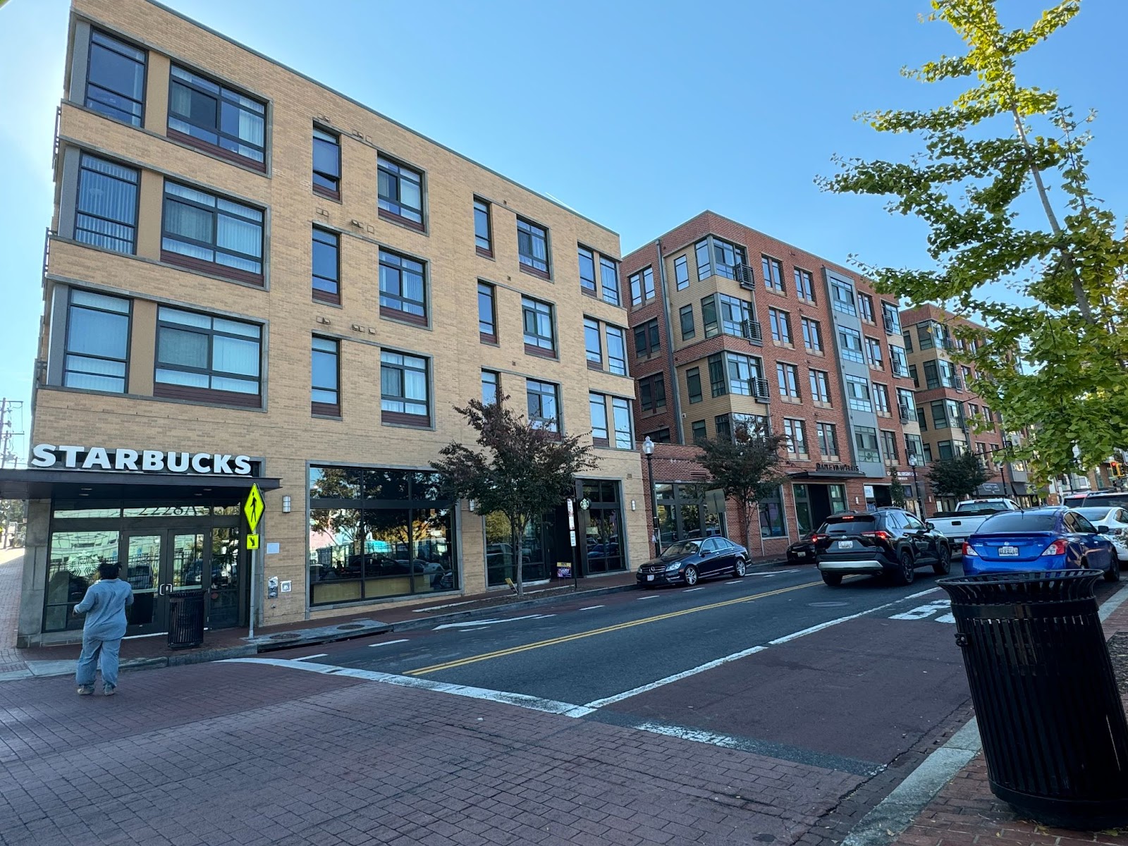 A picture of new developments along MLK Avenue, including a Starbucks.