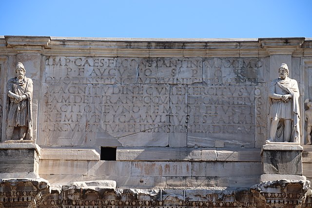 Iscrizione sull'Arco di Costantino
