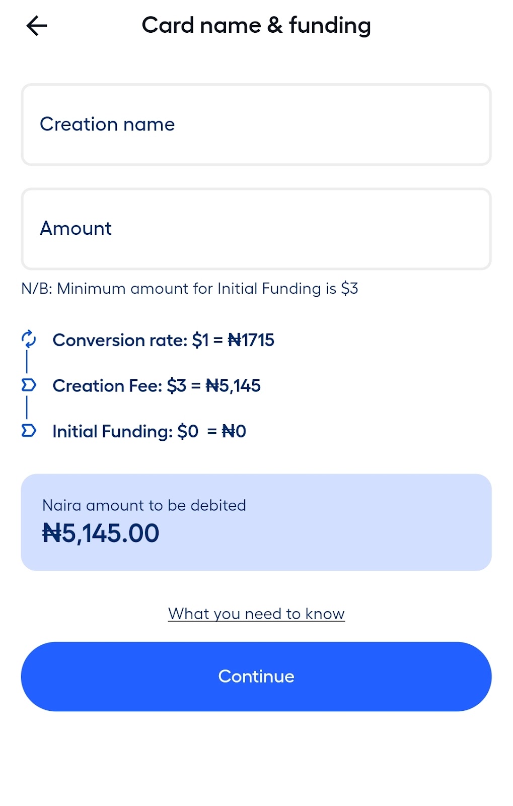 Figur Virtual Dollar Card Fees