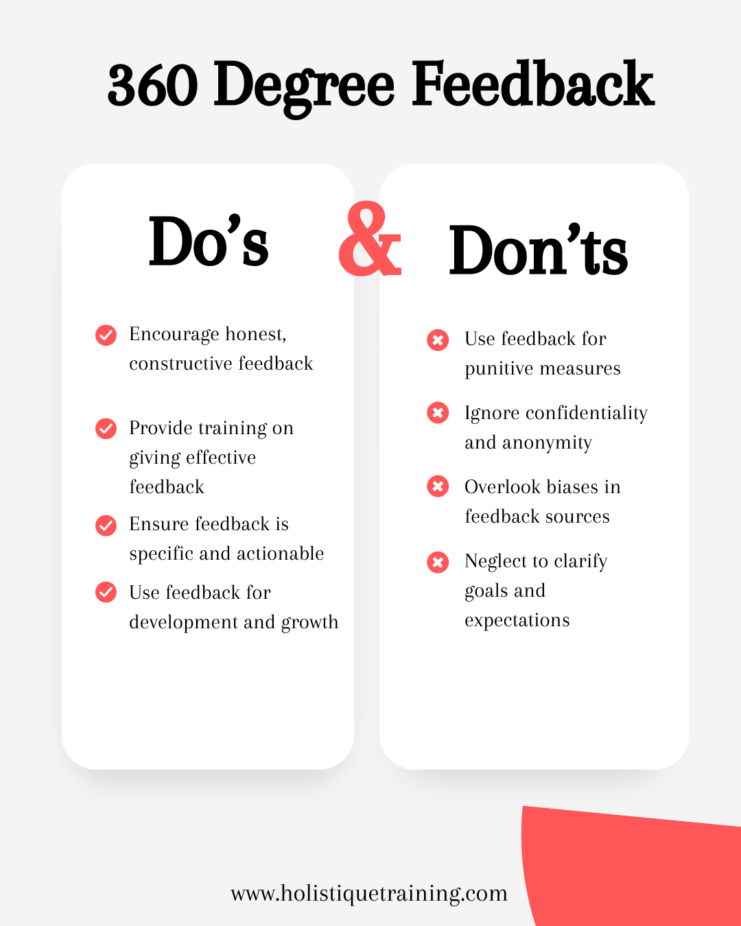 360 Degree Feedback Dos & Don'ts