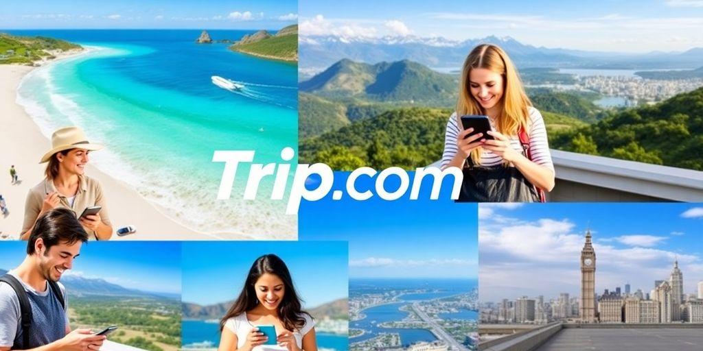 Des personnes sont sur le site trip.com pour trouver un hotel pas chère