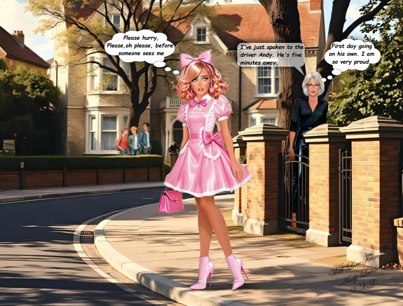 A cartoon of a child in a pink dress

AI-generated content may be incorrect.