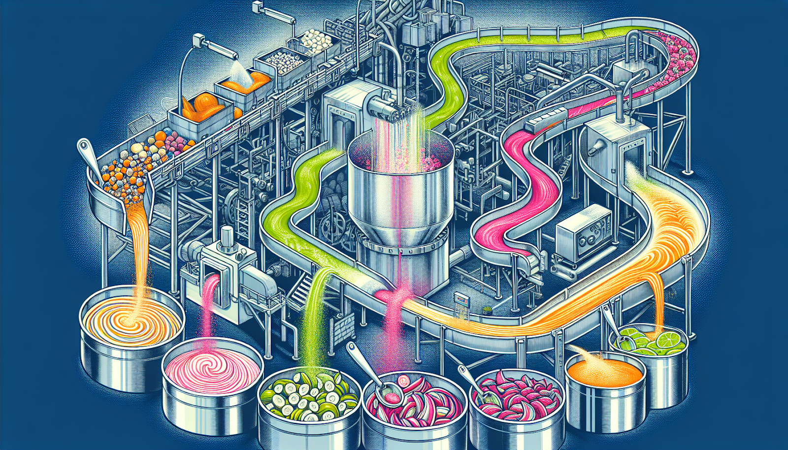 Illustration of industrial upcycling in the food industry