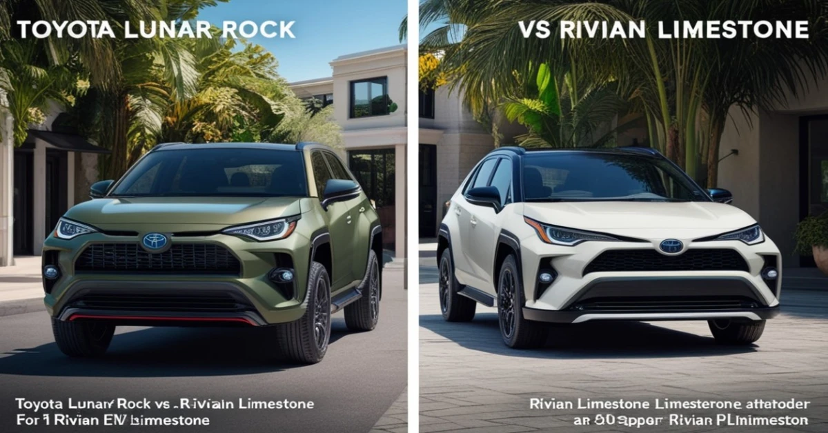 Toyota Lunar Rock vs Rivian Limestone