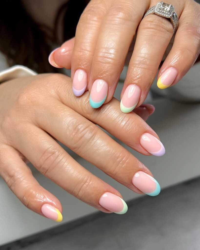 Assortment of Easter nail designs showcasing spring nails with pastel colors, including cute Easter nails and acrylic Easter nails designs