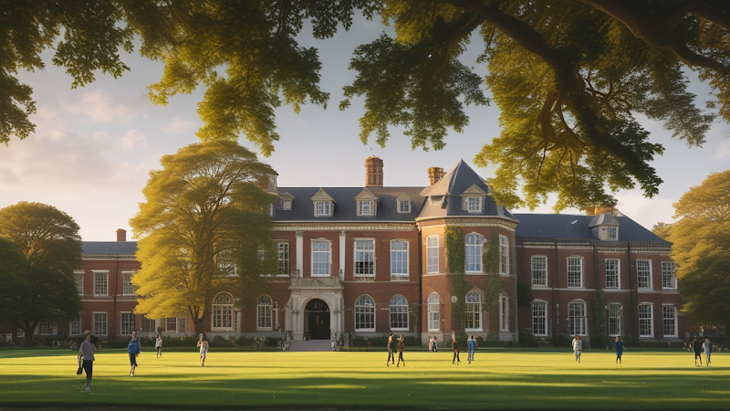 Prep school campus scenery