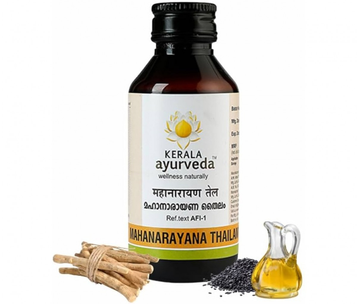 Buy Ayurvedic Massage Oils for Relaxation and Relief - Image of KERALA AYURVEDA MAHANARAYAN TEL