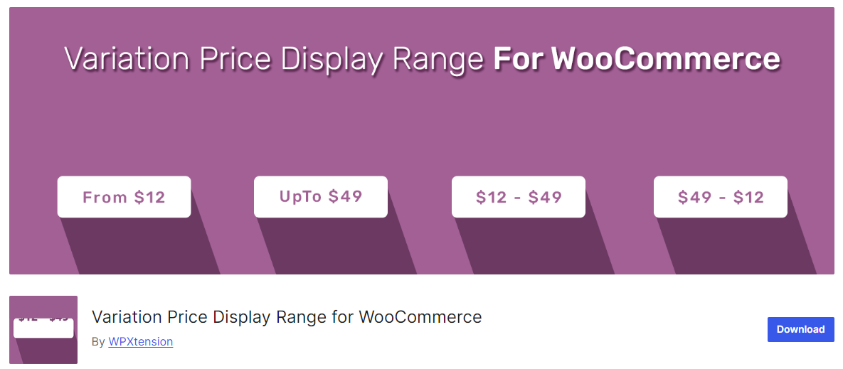 free WooCommerce Variable Pricing plugin