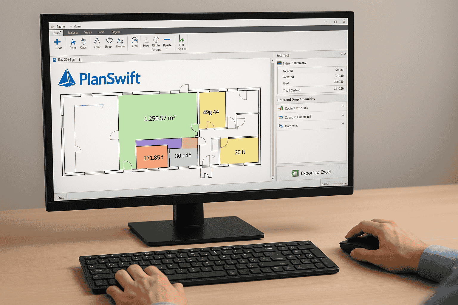 PlanSwift software on screen