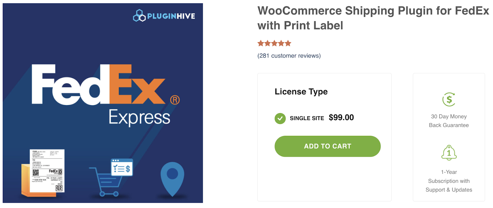 WooCommerce FedEx Shipping Plugin - PluginHive