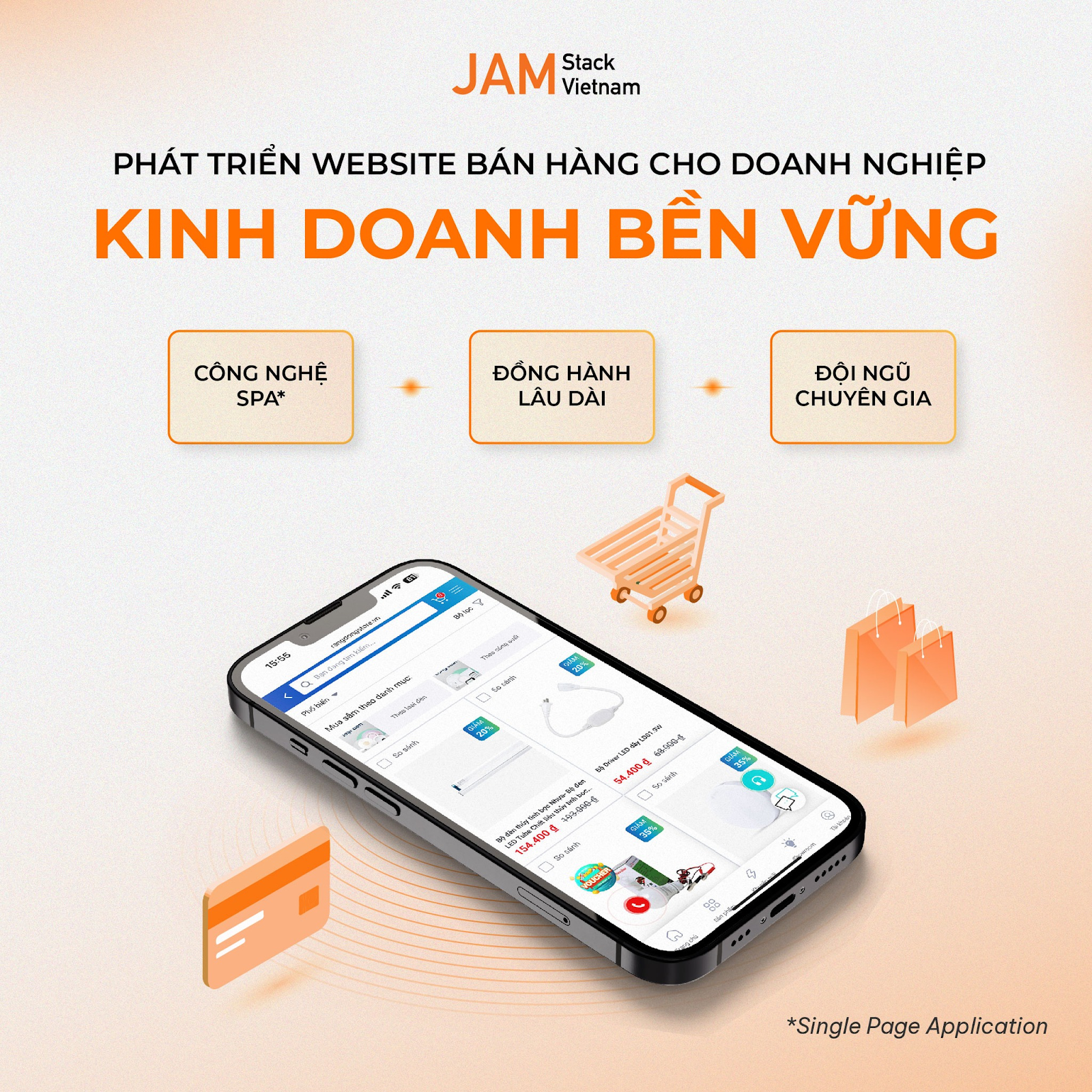 Giải pháp phát triển website thương mại điện tử ứng dụng công nghệ Single Page Application (SPA) từ JAMstack Vietnam