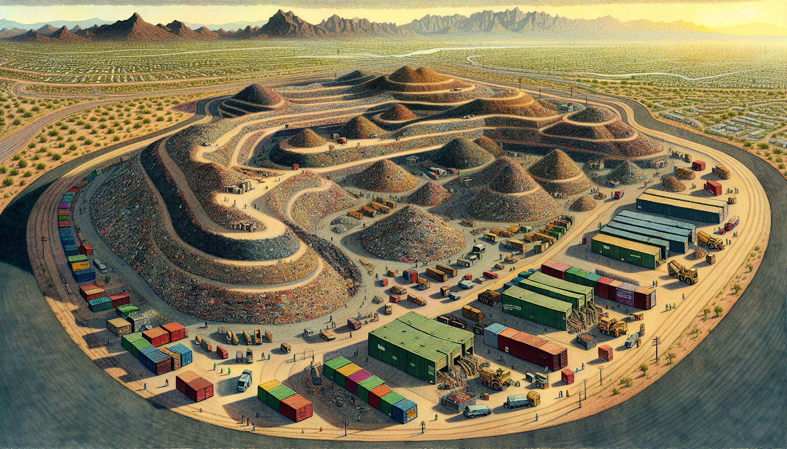 Illustration of Phoenix AZ landfill facility