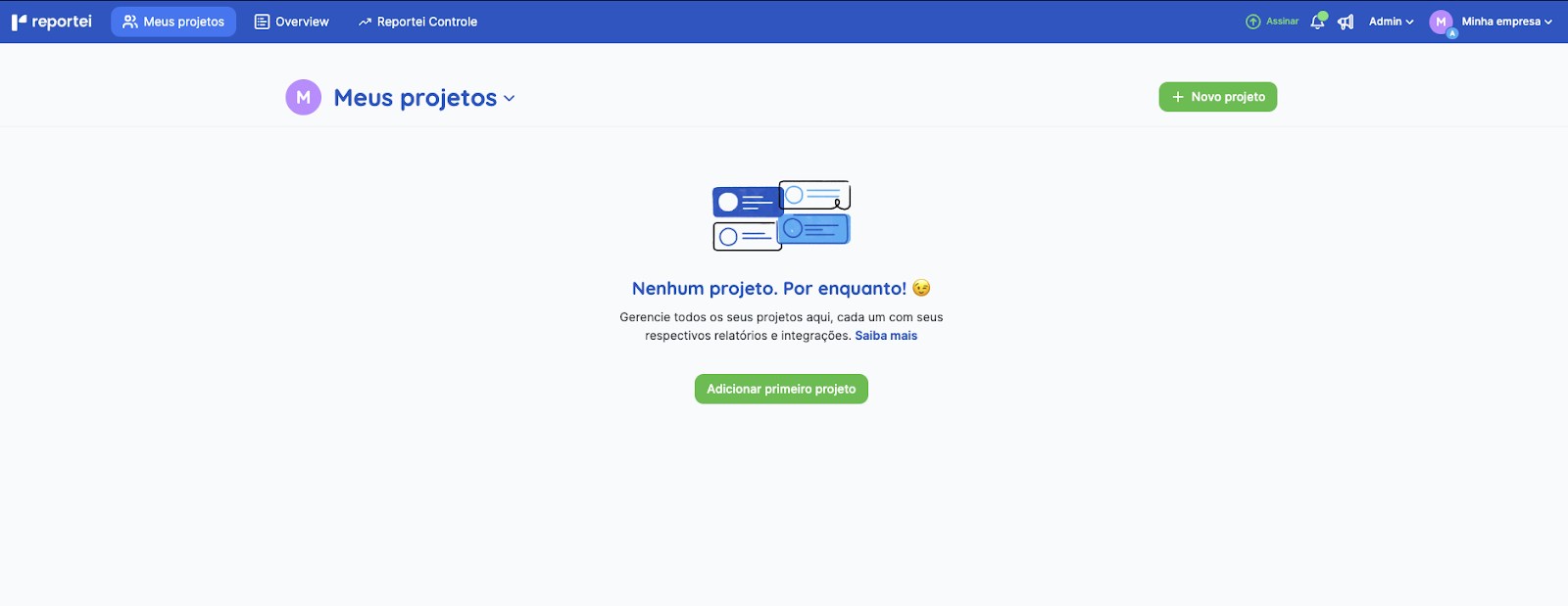 Controle de projetos no Reportei para franquias