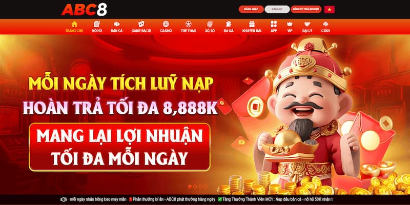 Nhà cái Abc8 đã thu hút hàng triệu thành viên tham gia