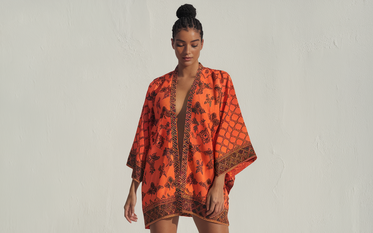 Huahua Women Sexy Short Kimono