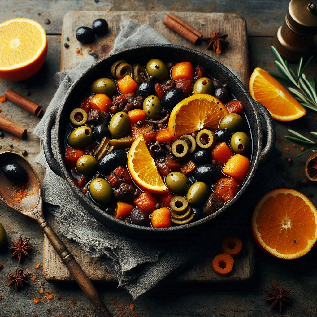 Beef Orange and Olive Stew