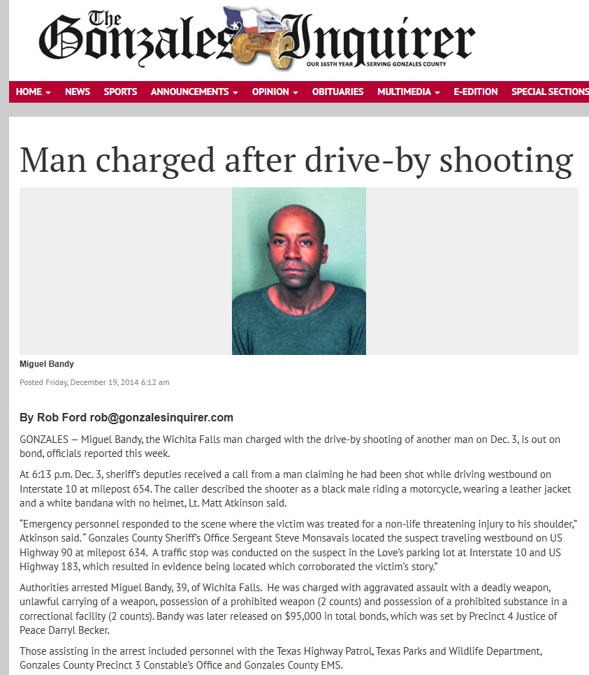 Miguel Bandy in the news