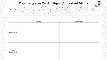 Example of an urgent-Important matrix