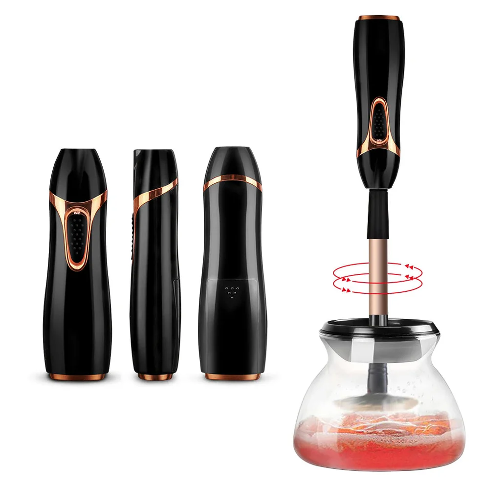 Automatic Makeup Brush Cleaner &amp; Dryer – 10-Second Silicone Tool