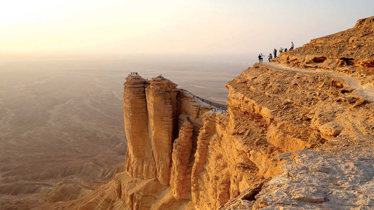 Best entertainment spot in Saudi Arabia, Edge of the World’s sweeping desert views - (Credits Aramco Life)