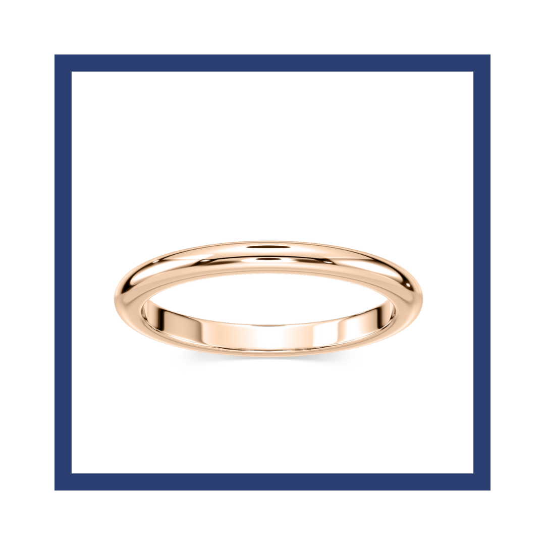 Rose gold matching band for wife.