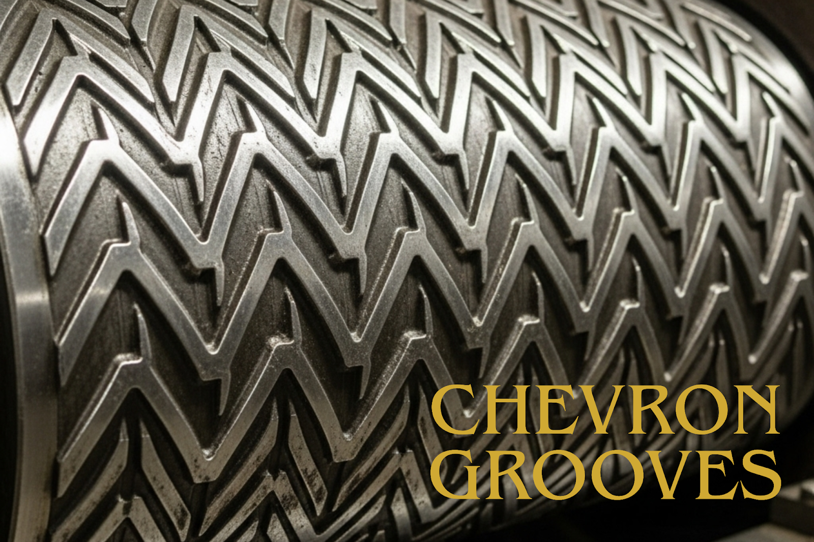 Chevron Grooved Sugar Mill Lotus Rollers