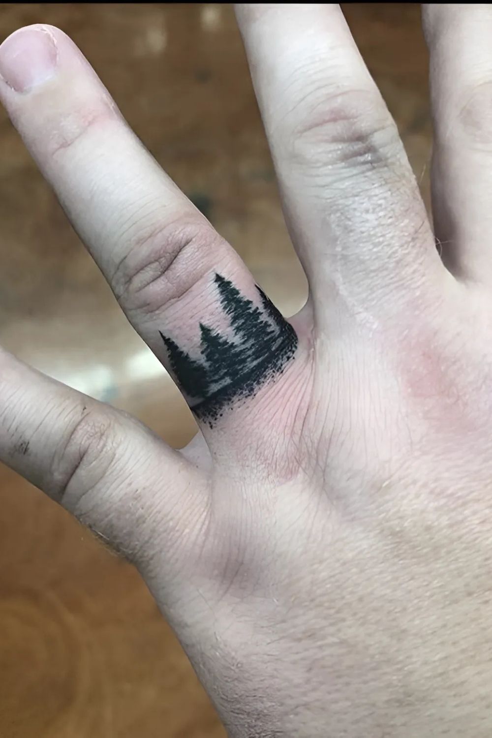 Tree Finger Tattoo Ideas for Men