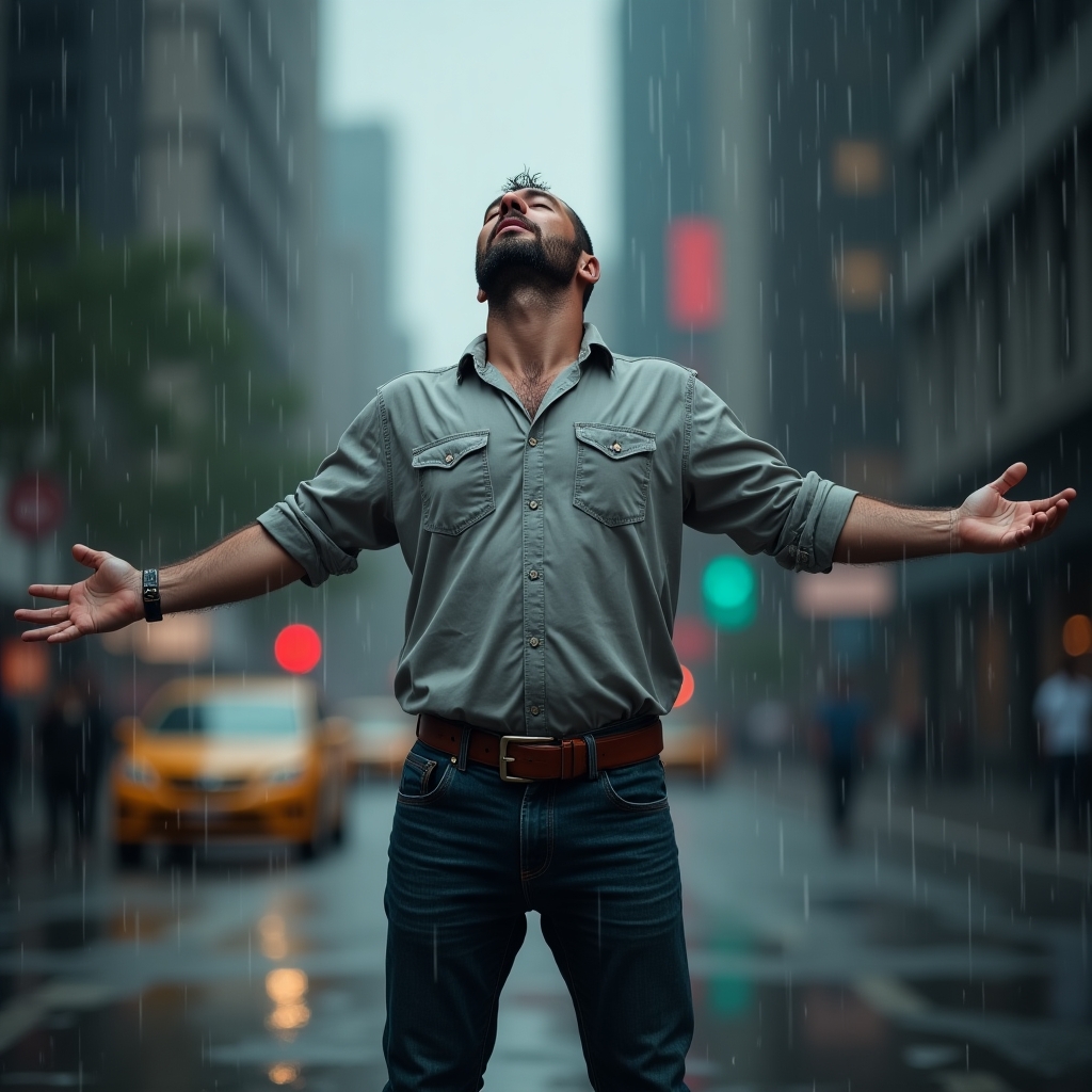 Man standing in front of a cracked, shattered mirror in a dimly lit room, symbolizing the emotional pain of heartache and the struggle to move on. The reflection is fragmented, showing different expressions of sorrow, anger, and longing, representing the emotional turmoil of letting go. Pieces of the mirror lie scattered on the ground, reflecting distorted memories. Behind him, a doorway slightly open with golden light shining through symbolizes hope and the possibility of healing. The man looks at his broken reflection with a conflicted yet determined expression, symbolizing the internal battle of moving forward even when it still hurts. The color palette transitions from dark, muted tones to warm golden hues, emphasizing the journey from emotional pain to growth and acceptance