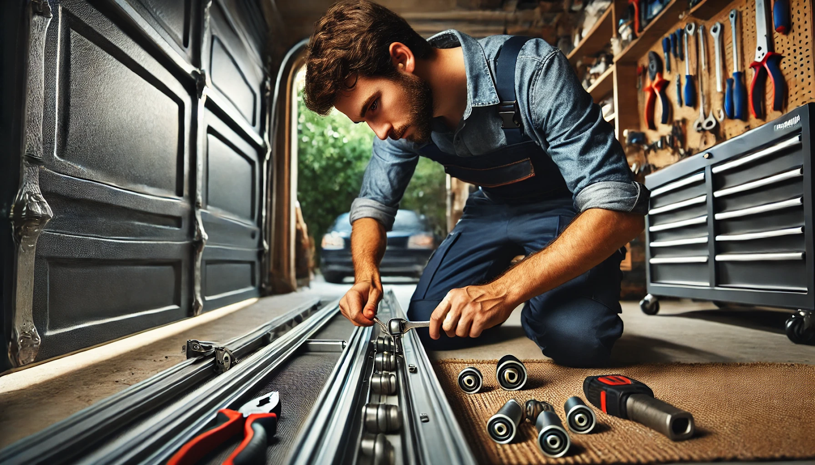 how to replace garage door rollers