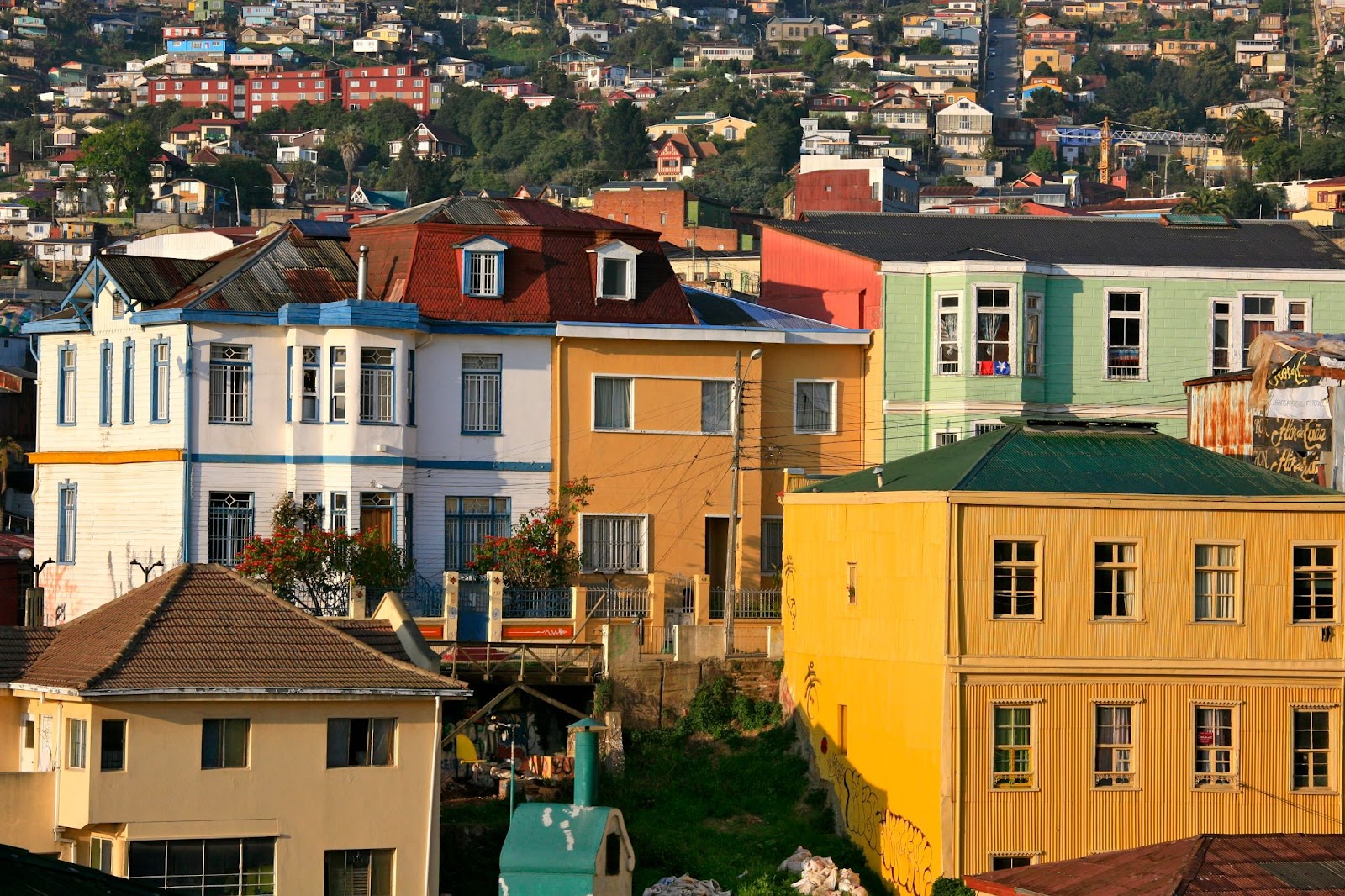 Valparaíso, Chile with vibrant buildings.