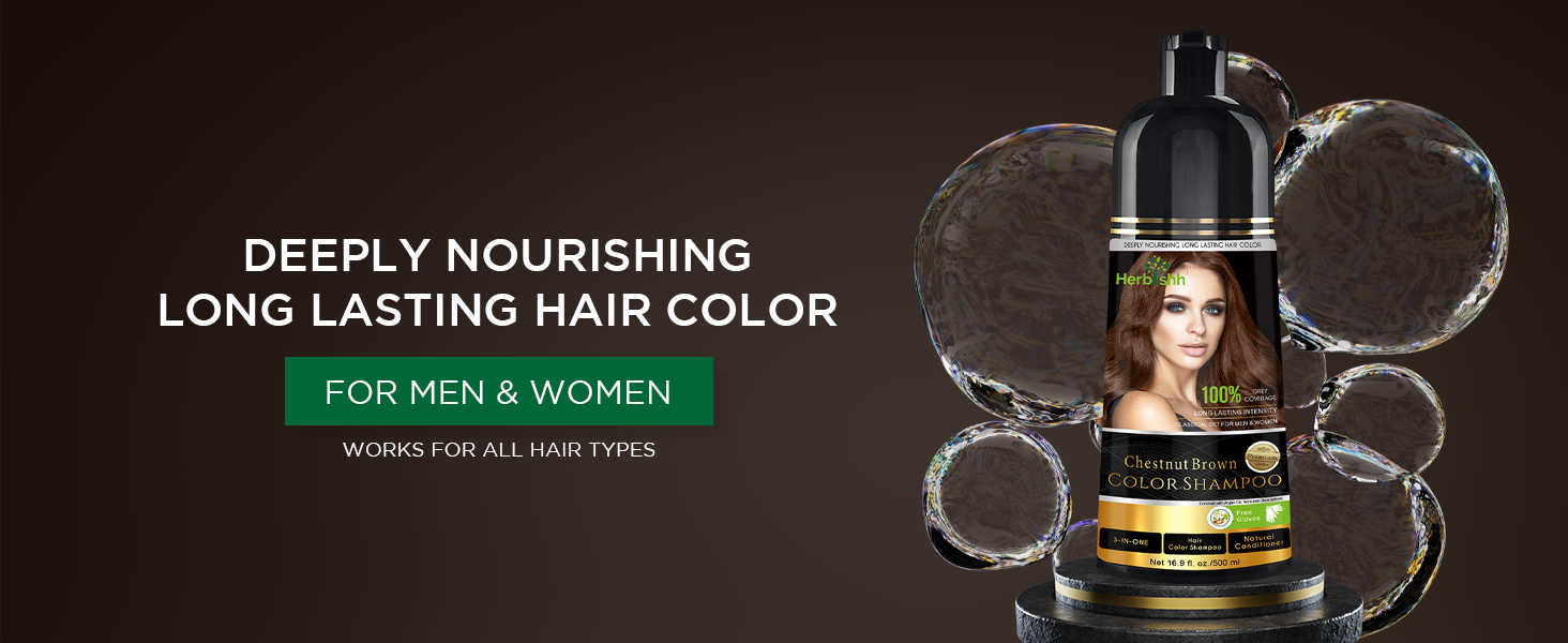 Herbishh Chestnut brown hair color offers silky smooth and shiny hairs&nbsp;