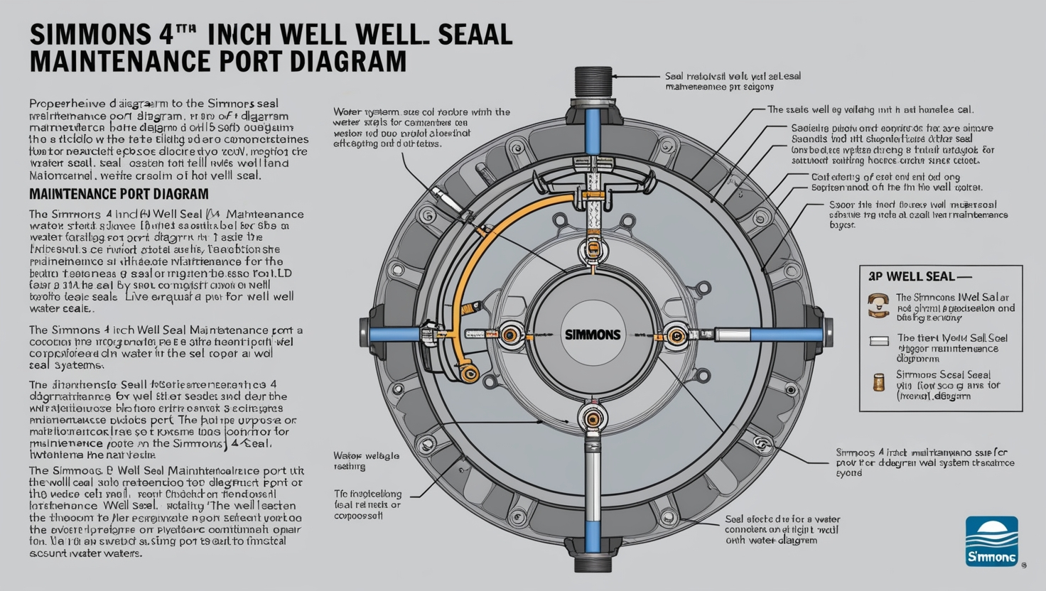 Simmons 4 Inch Well Seal Maintenance Port Diagram