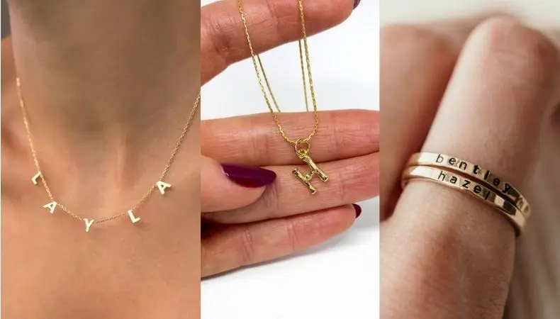 Women Wearing custom jewellery accessories 