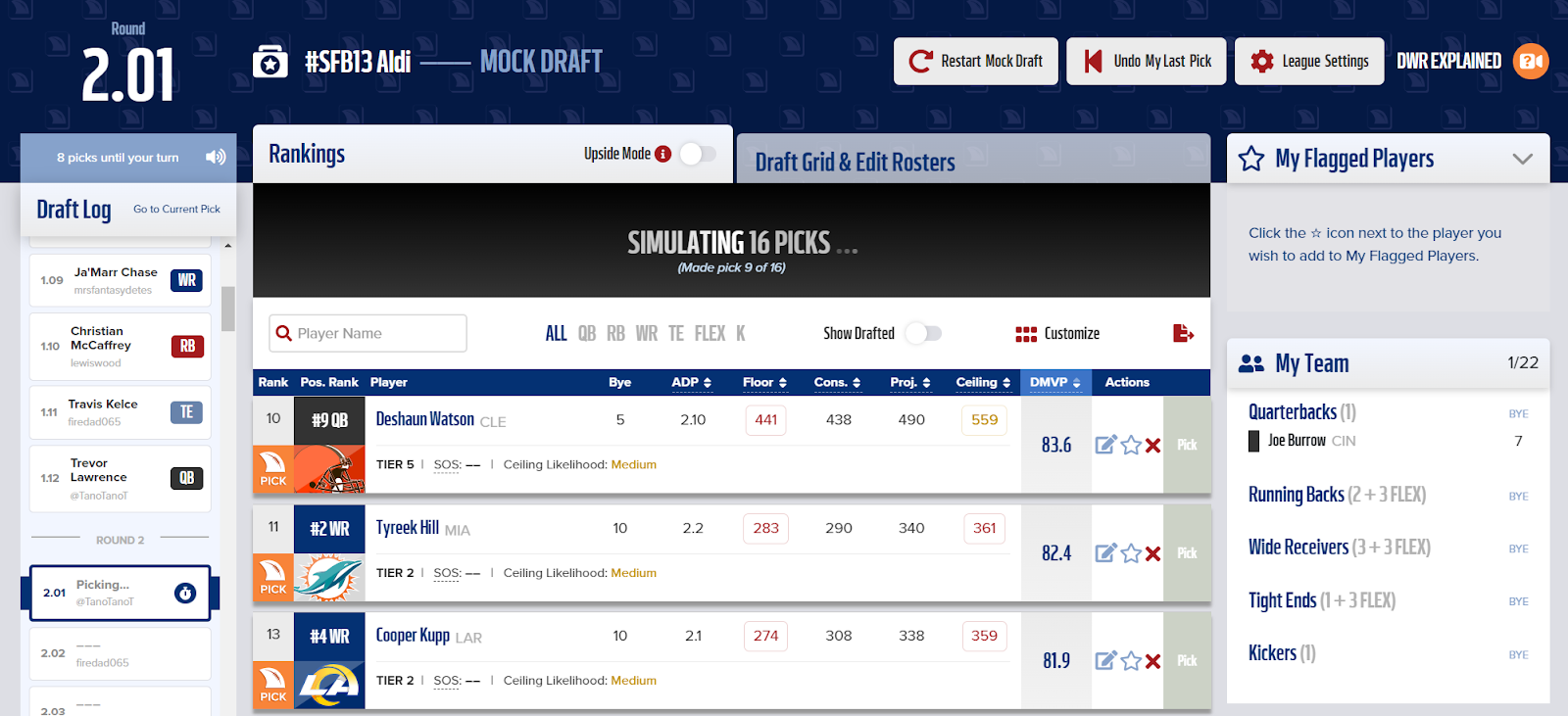 Dynasty Mock Draft