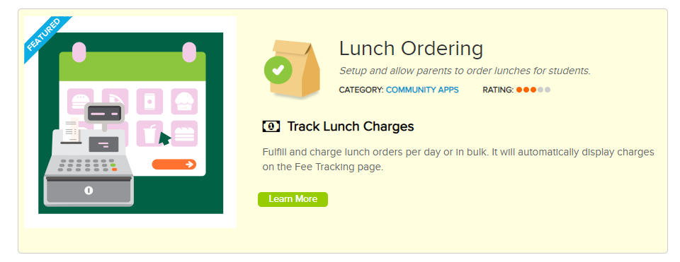 QuickSchools Lunch Ordering App