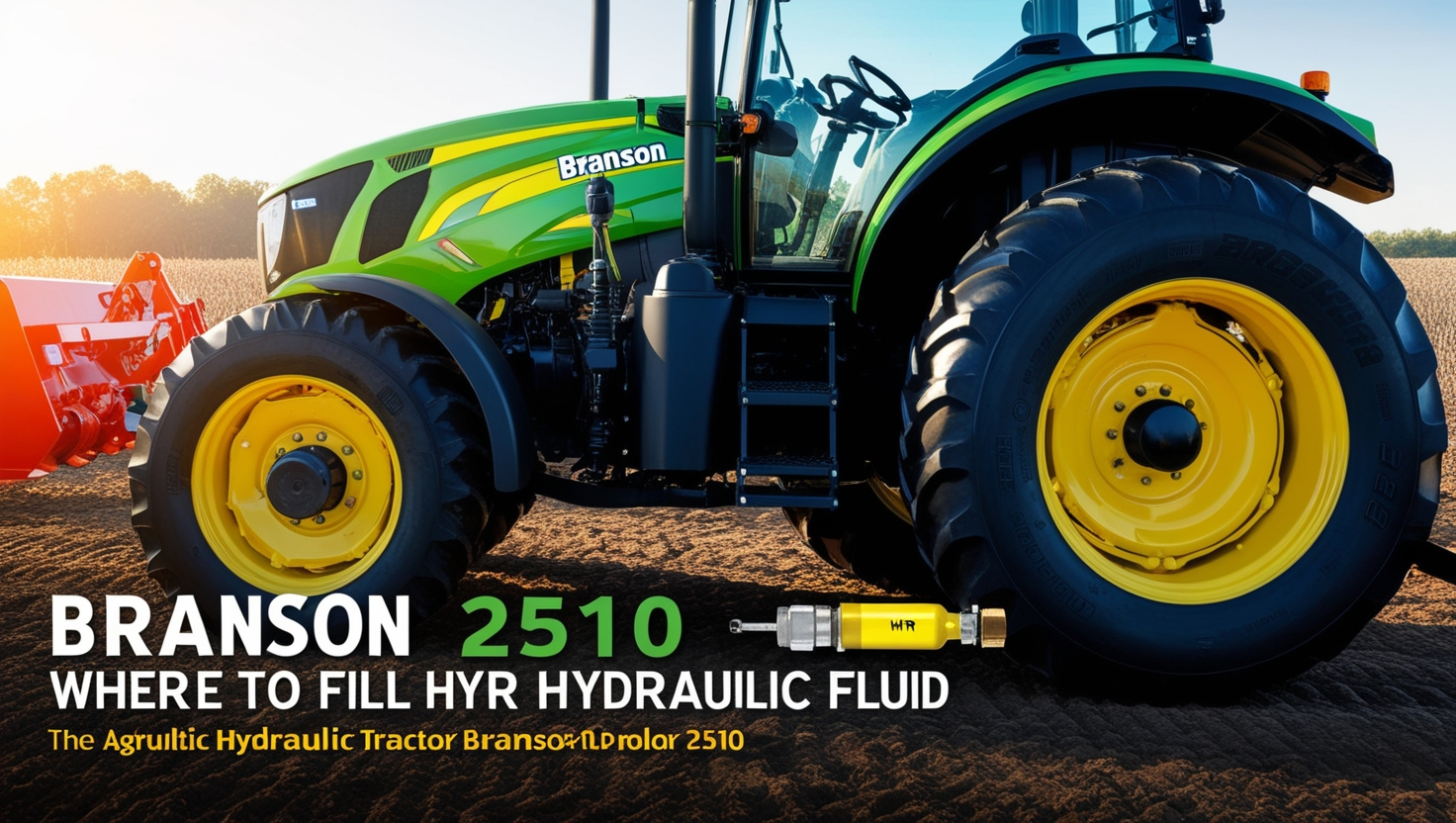 Branson 2510 where to fill hyr hydraulic fluid