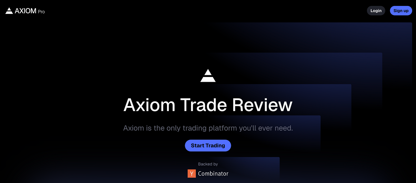 Giao diện chính của Axiom Exchange