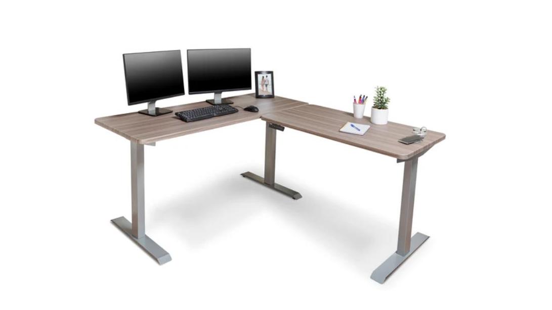 Brodan Electric Standing L Desk