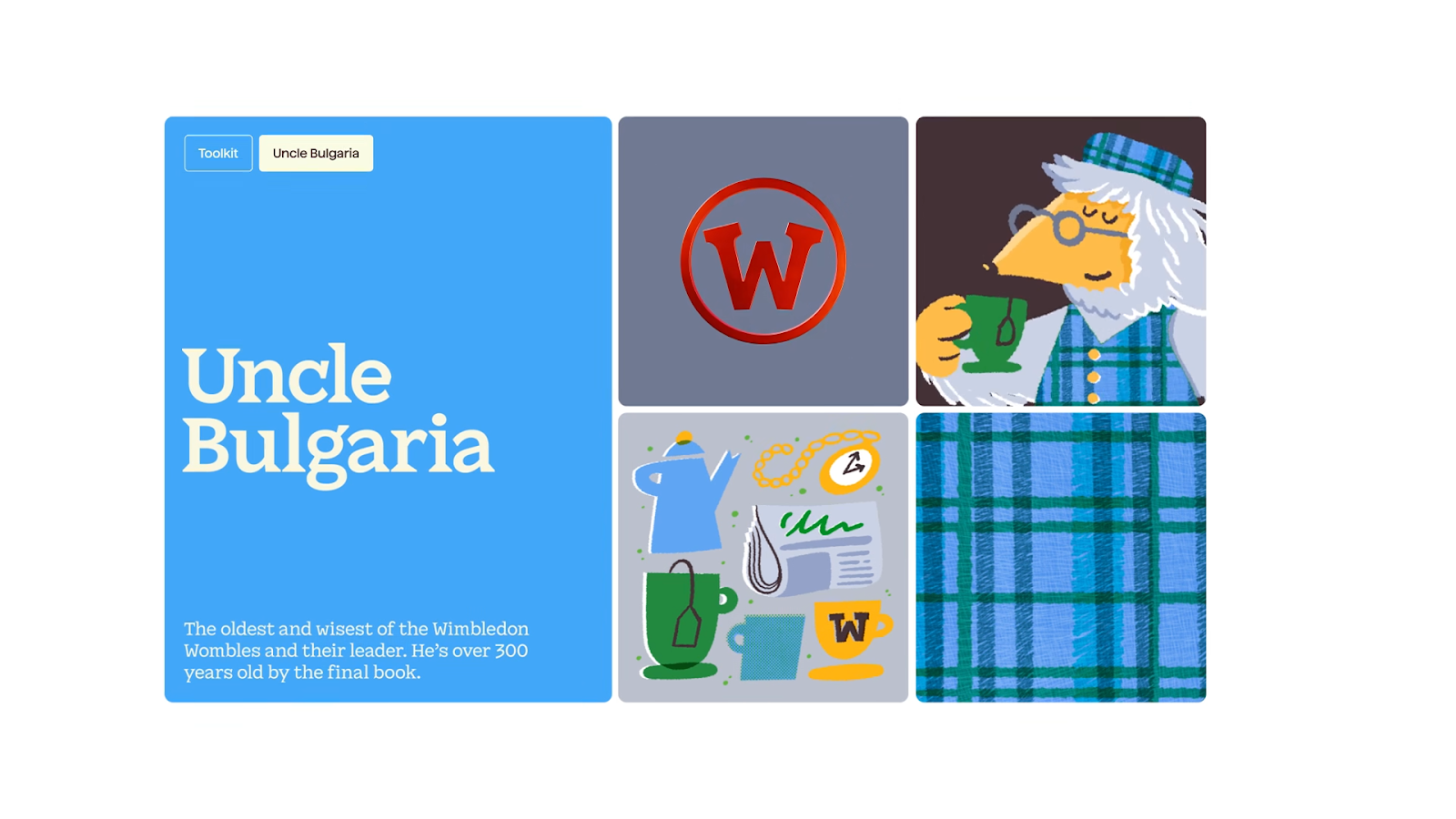 Image from the Wombles' 50th Anniversary: Branding for a Sustainable Future article on Abduzeedo