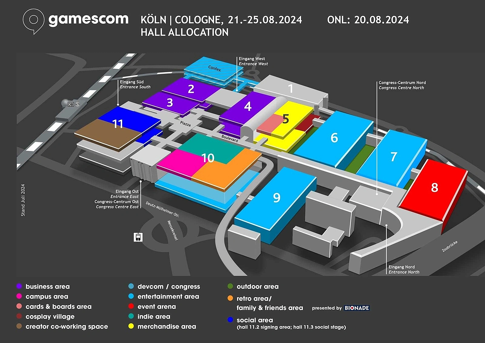 Gamescom 2024 map