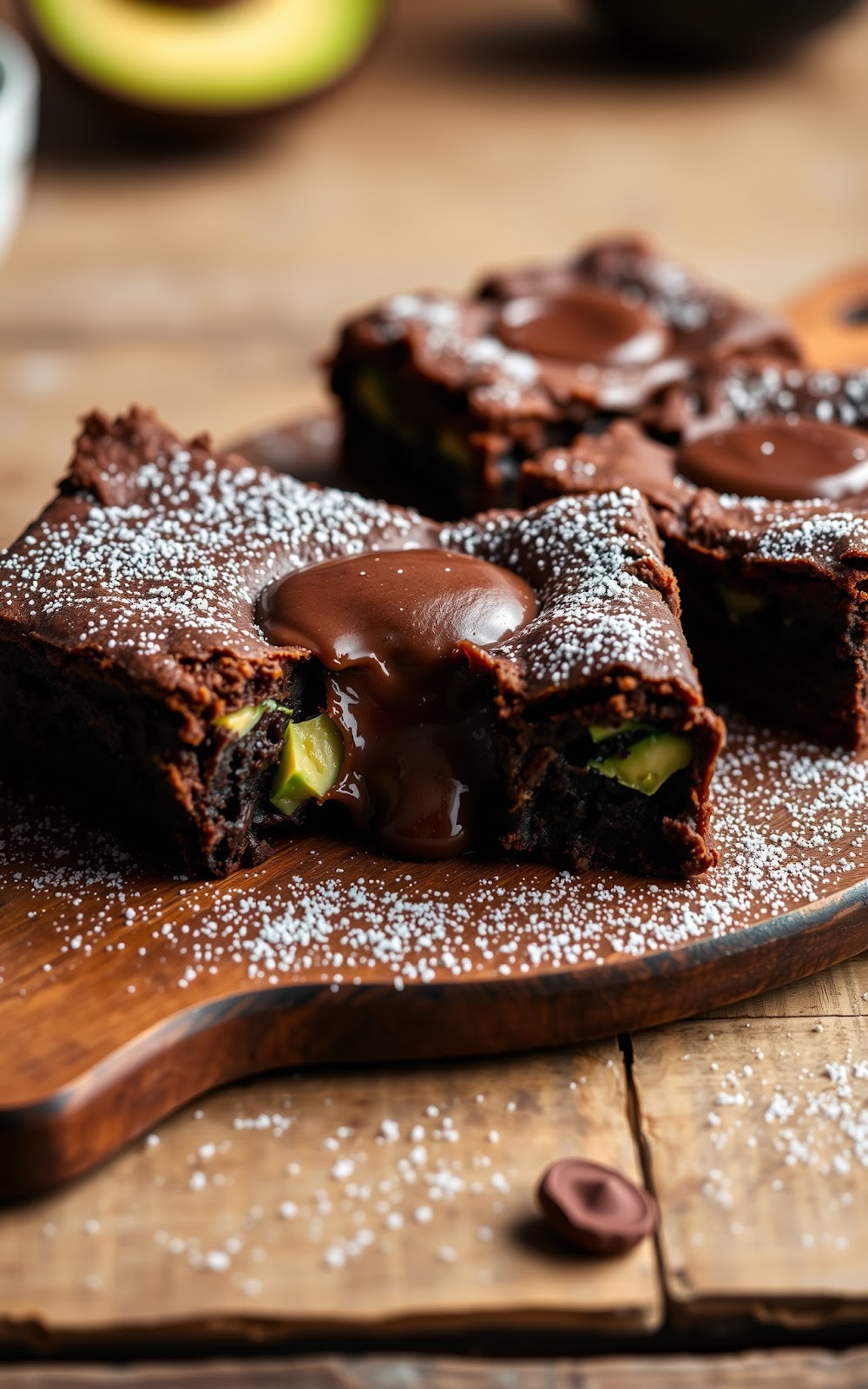 Avocado Brownies With Creamy Texture