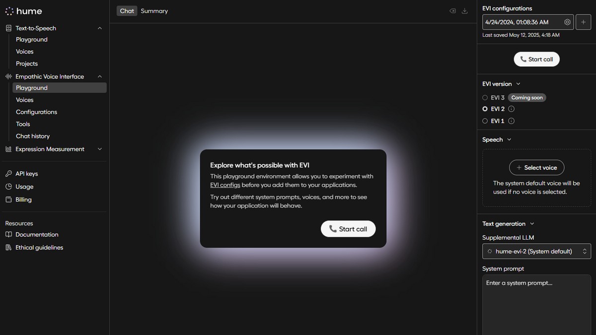 Hume.ai offers the most advanced voice models capable of real-time emotions detection