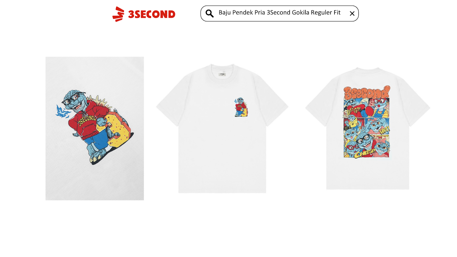 Baju Pria 3Second