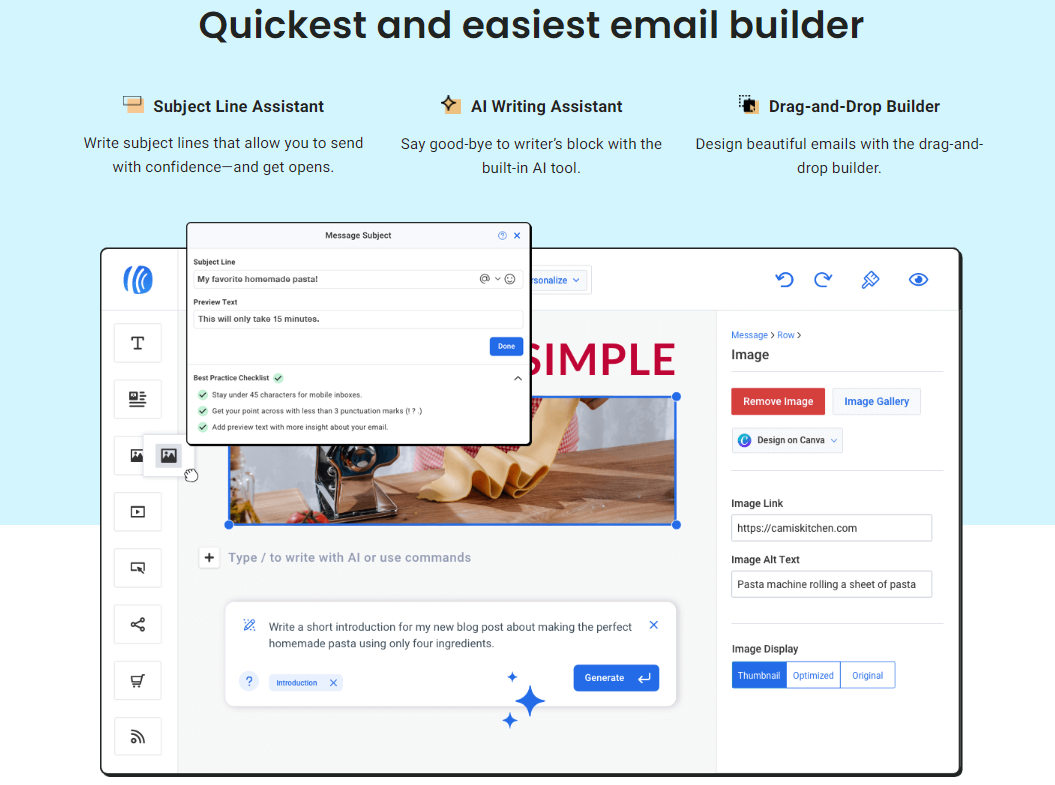 AI marketing tools for email marketing - AWeber