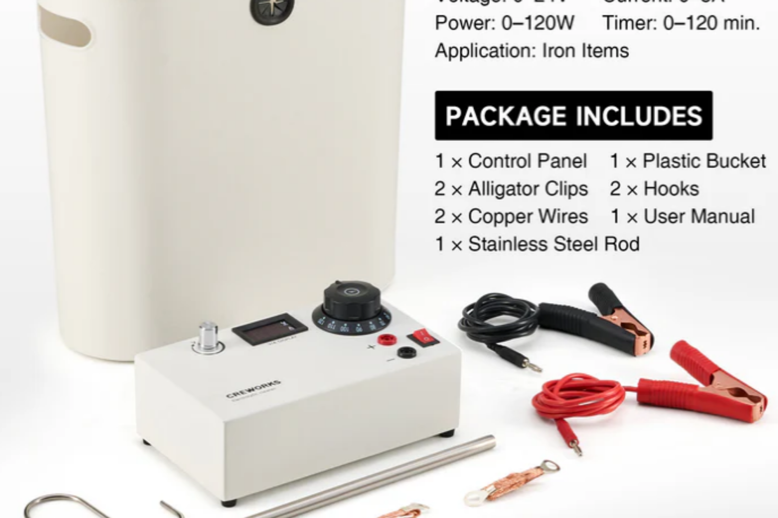 how to use electrolysis rust removal kit