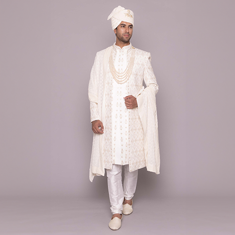 Soft Ivory Sherwani