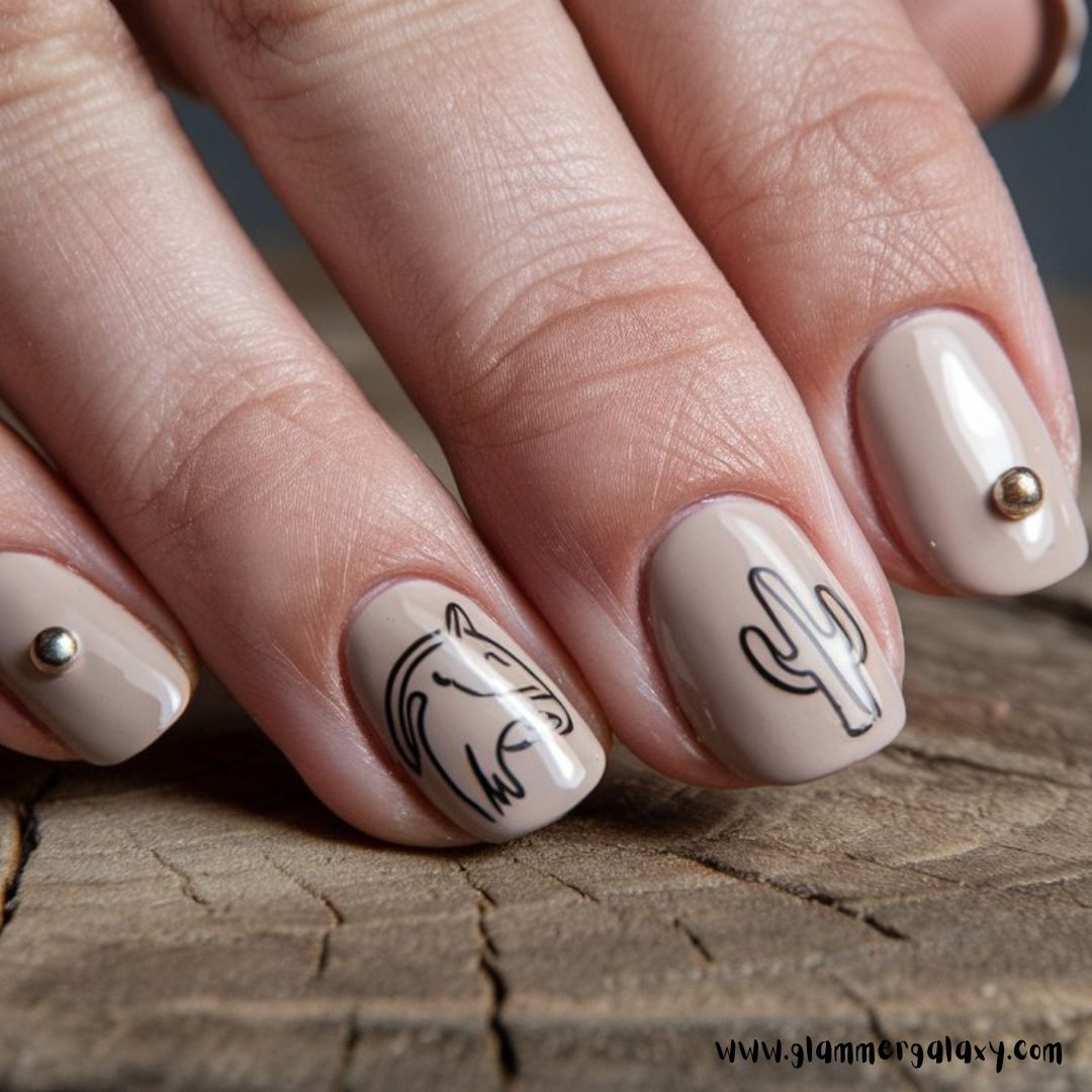 Minimalistic Western Nails